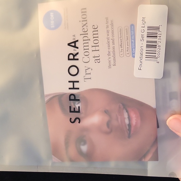 Sephora Foundation Try-On Kit: Set G Light, Includes $10 Purchase Voucher, New - Picture 15 of 15